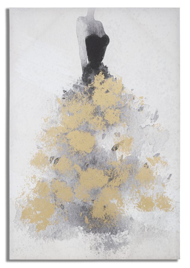 STAMPA DIPINTA GOLD DANCER CM 80X3X120