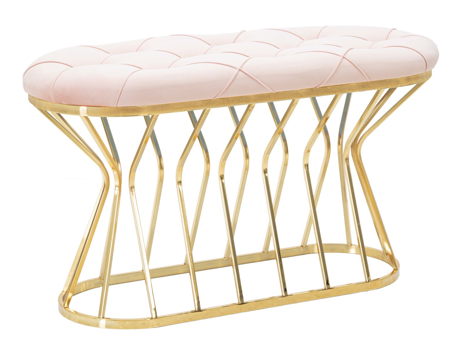 PANCA ZIG ROSA CM 91X38X52