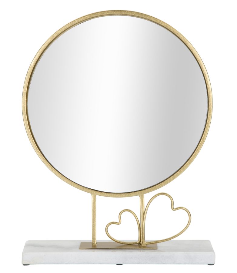 SPECCHIO DA APPOGGIO HEART CM 30X9X39,5