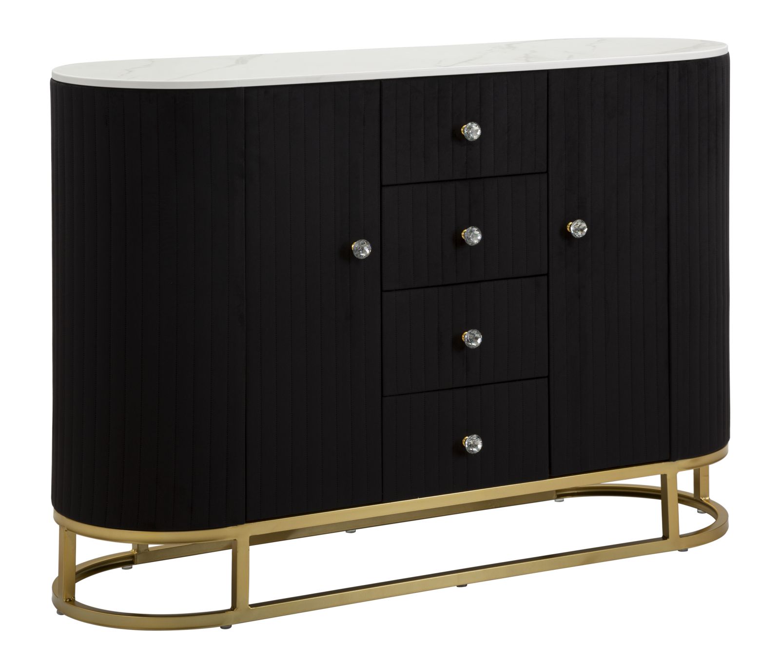 MOBILE MONTPELLIER NERO CM 120X40X85