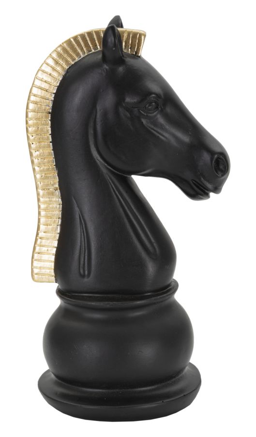 CAVALLO NERO E ORO CM 10,5X8,5X19 MIN 2