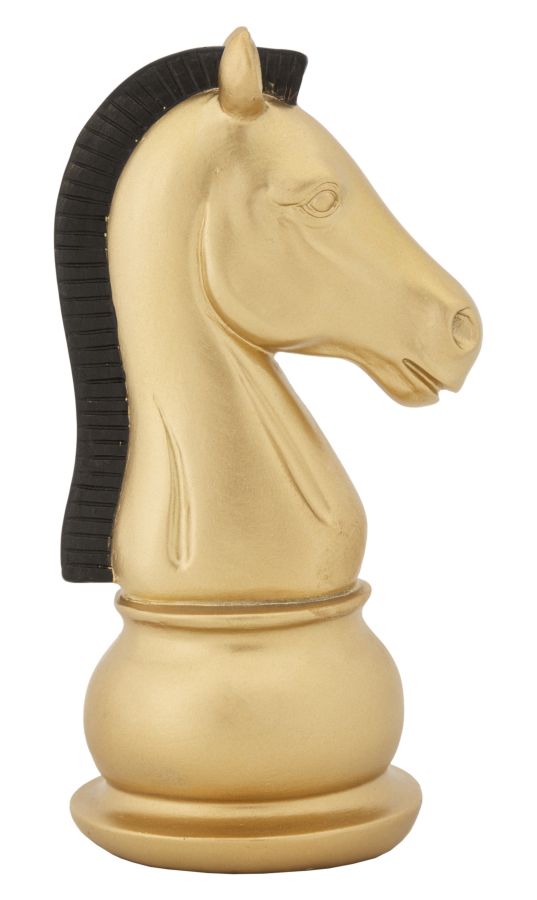 CAVALLO ORO E NERO CM 10,5X8,5X19 MIN 2