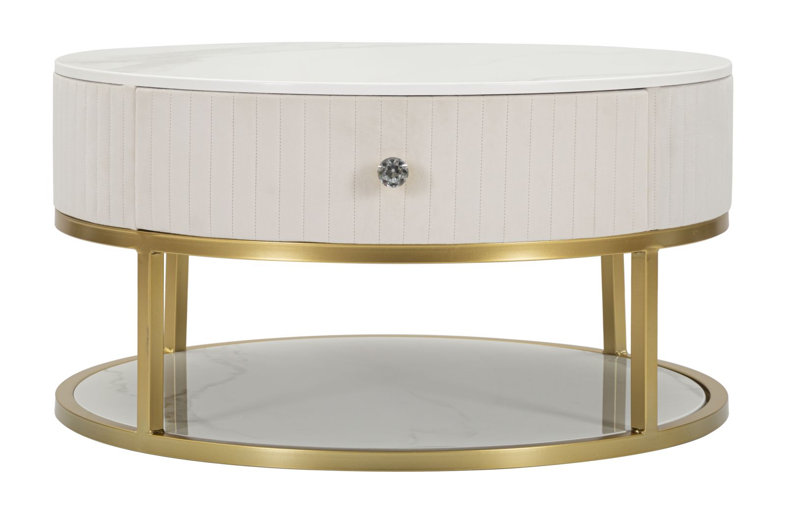 TAVOLO DA CAFFE' MONTPELLIER CREMA CM Ø 75X36