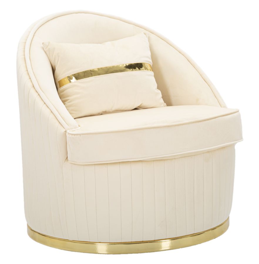 POLTRONA SPACE PLUS CREMA CM Ø 75X80
