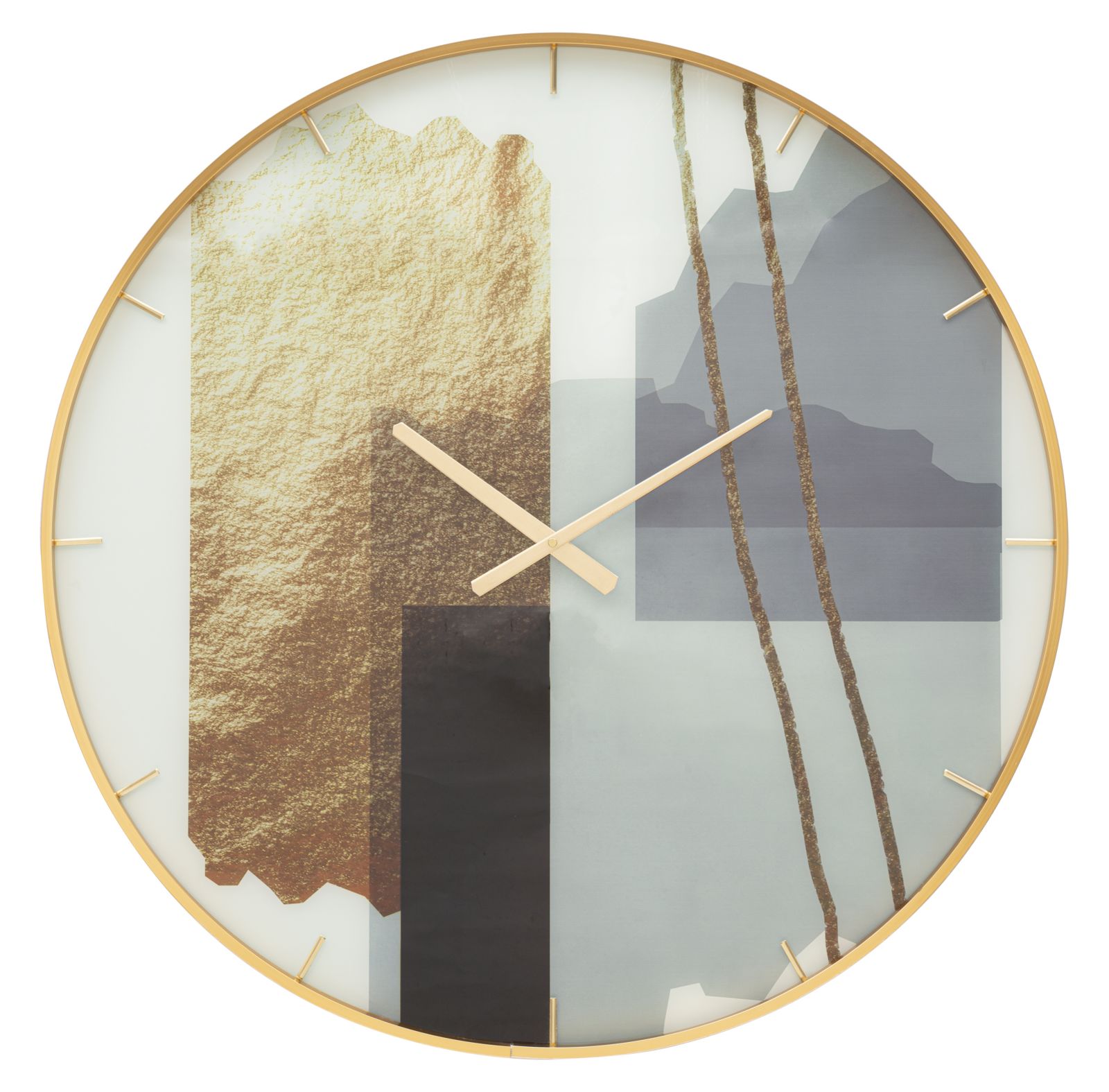 OROLOGIO GLASS MOTIF CM Ø 80X5