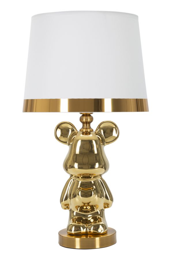 LAMPADA DA TAVOLO ORSACCHIOTTO GOLD CM Ø 30X54