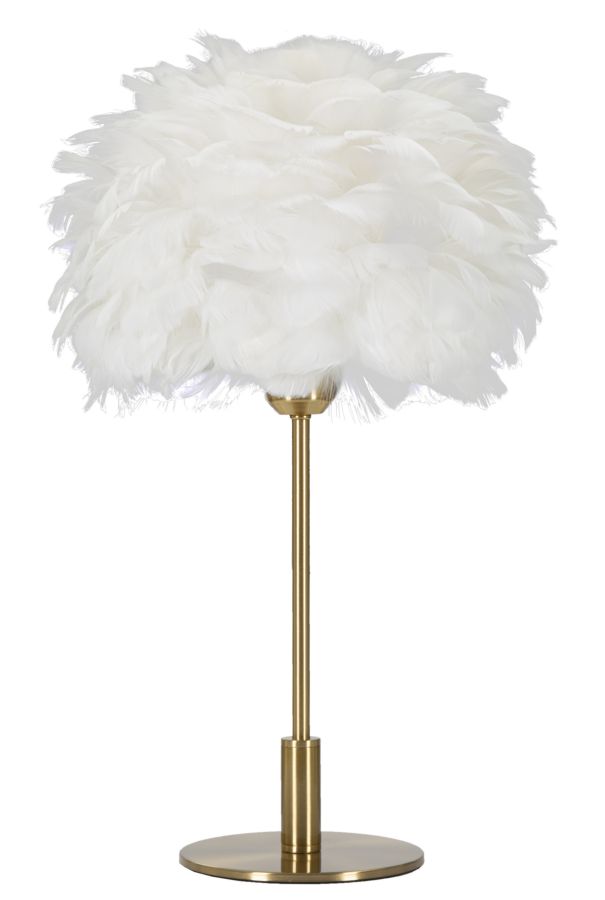 LAMPADA DA TAVOLO BALL FEATHER CM Ø 30X50 