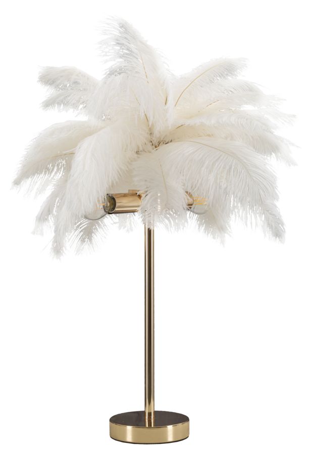 LAMPADA DA TAVOLO PALM BIANCA CM Ø 40X55