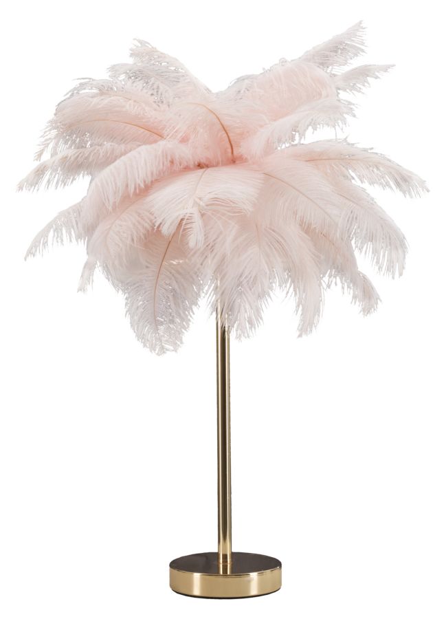LAMPADA DA TAVOLO PALM ROSA CM Ø 40X55