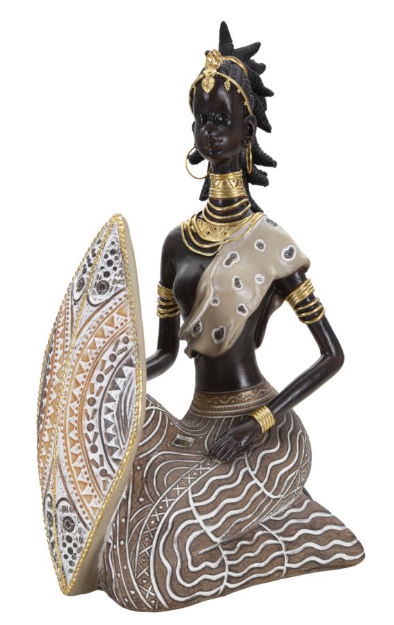 MASAI TRIBAL C/SCUDO CM 13,5X9X24,5 MIN 2