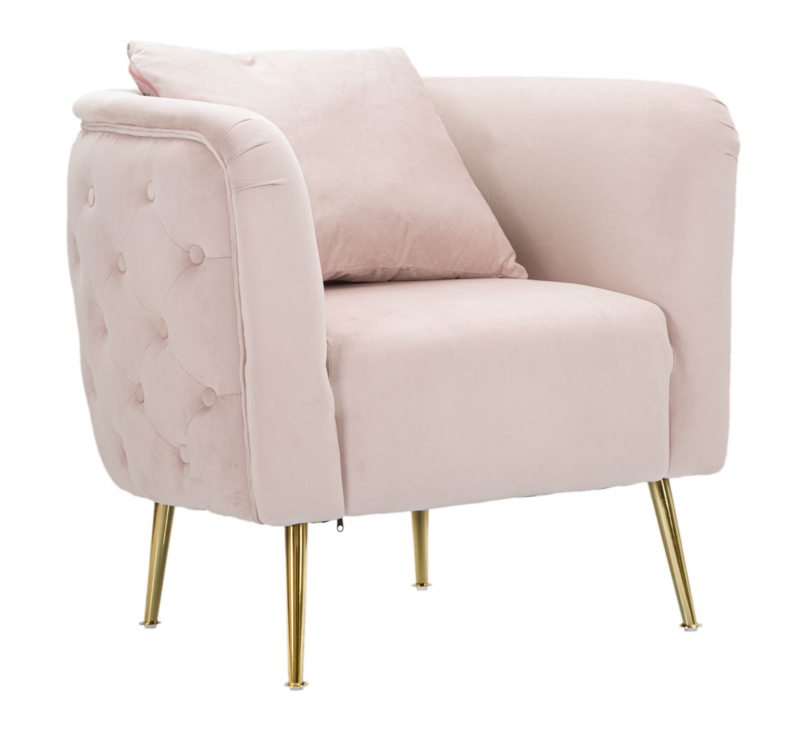 POLTRONA BUCAREST ROSA CM 76X74X73