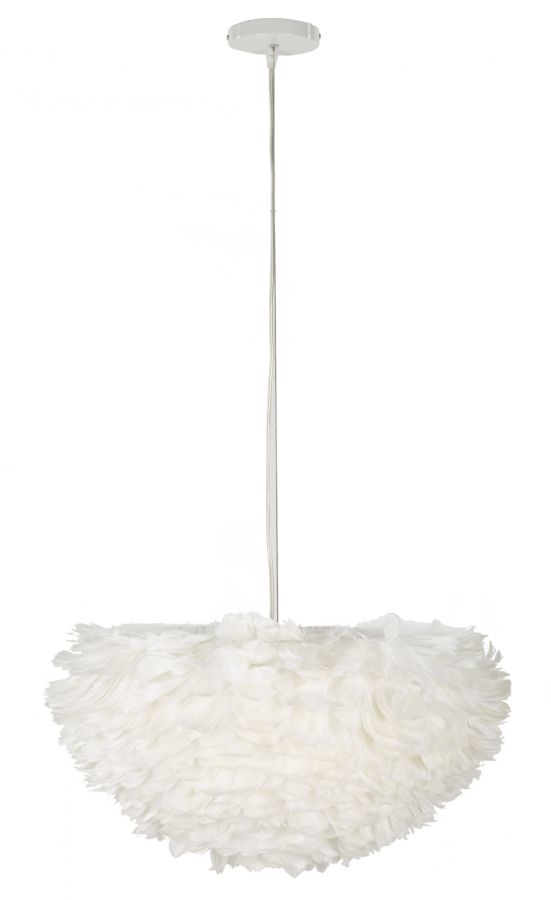 LAMPADARIO FEATHER CM Ø 60X30 (ALTEZZA CON FILO CM 110)
