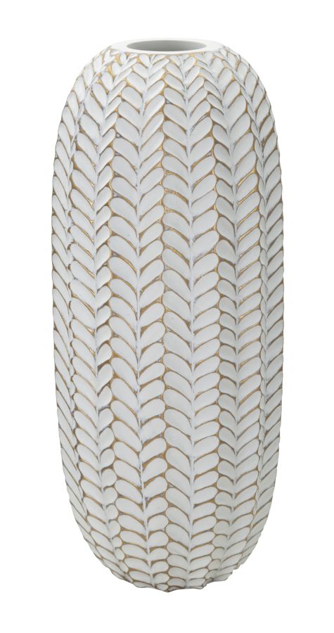 VASO RESINA LEAF CM Ø 18,5X46