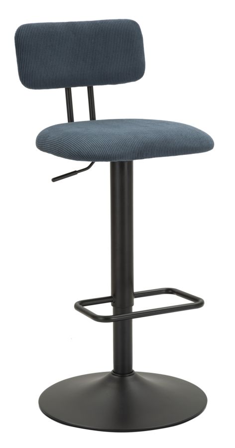 SGABELLO BAR LIGHT NAVY CM 41X47,5X85-106,5(SEDUTA CM 61-83) SET 2 PZ