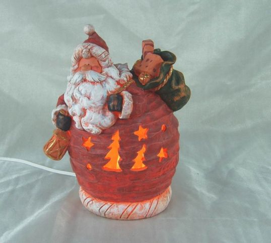 PARALUME BABBO NATALE C/SACCO CM 16,4X15,5X25