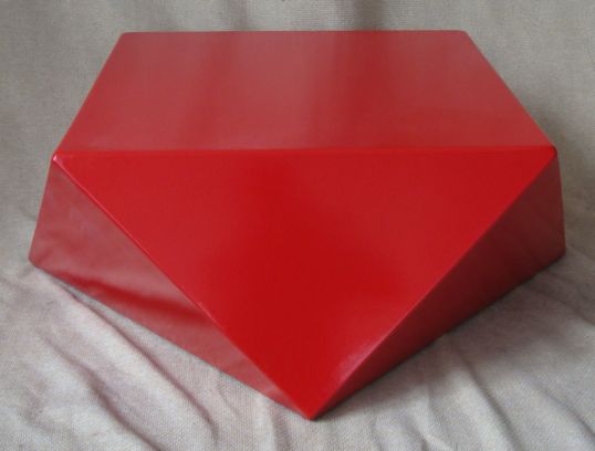 TAVOLO DA CAFFE' STONE ROSSO CM 84X84X30