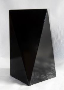 SGABELLO STONE NERO CM 42X42X60