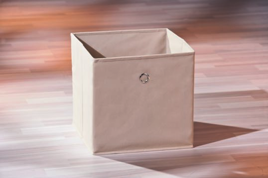 CESTINO CUBO BEIGE CM 32X32X31 MIN 2