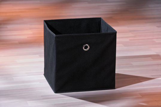 CESTINO CUBO NERO CM 32X32X31 MIN 2