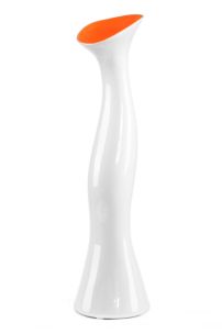 VASO CERAMICA WHITE&ORANGE CM Ø 13,8X54 MIN 2