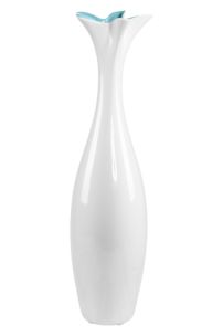 VASO CERAMICA WHITE&BLUE CM Ø 16X58,5 MIN 2