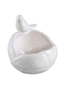VASETTO CERAMICA C/UCCELLINO CM 17X17X18 MIN 3