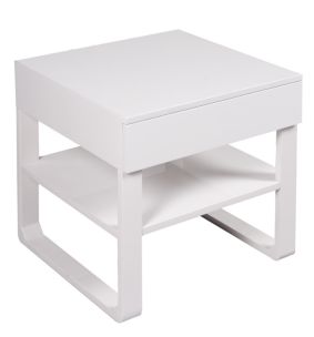 COMODINO BIANCO CORTES CM 50X50X50
