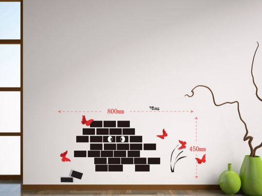 STICKER DA MURO SCRIVIBILE WALL CM 80X45 MIN 2