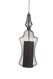 PARALUME DA SOFFITO IRON NERO -C- CM Ø 22X60