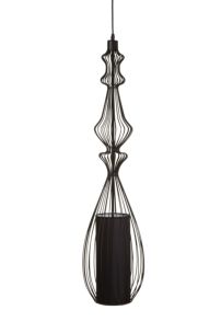 PARALUME DA SOFFITO IRON NERO -D- CM Ø 22X66