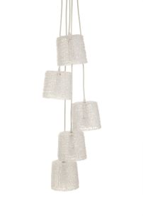 PARALUME DA SOFFITTO SERETY 5 LUCI ( PARALUME SINGOLO CM Ø 15X14 )