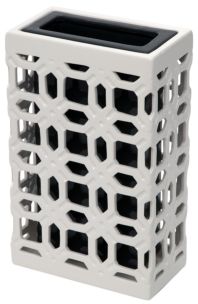VASO CERAMICA ARABESQUE SQUARE GRANDE CM 20X11X31,5