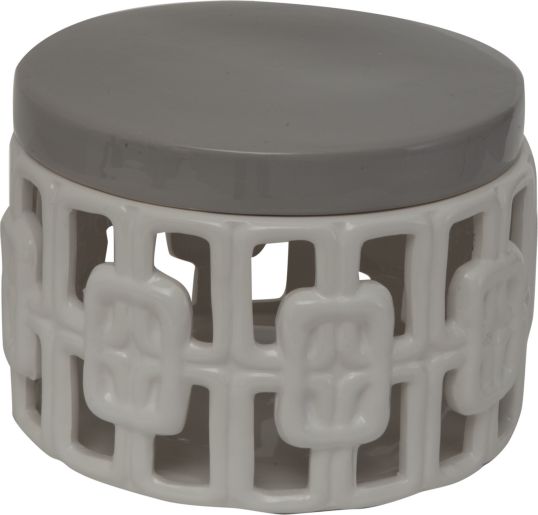 COFANETTO CERAMICA ARABESQUE GRANDE Ø CM 24X17,5 MIN 2