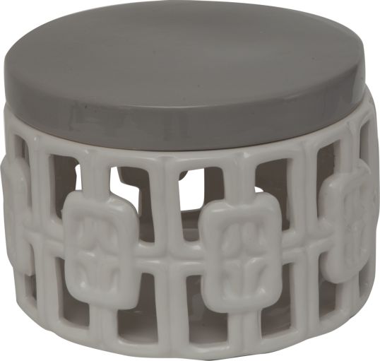 COFANETTO CERAMICA ARABESQUE PICC. Ø CM 19X14 MIN 2