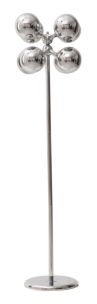 PARALUME PIANTANA UNIVERSAL 5 LUCI ARGENTO CM Ø 45X 150