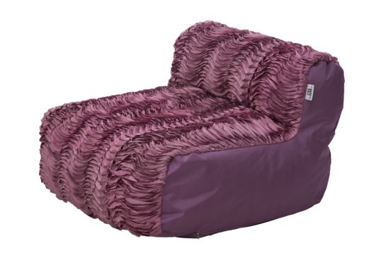 PUFF LARGE CURVAS VIOLA CHIARO CM 81X76X54 (LAVABILE)******