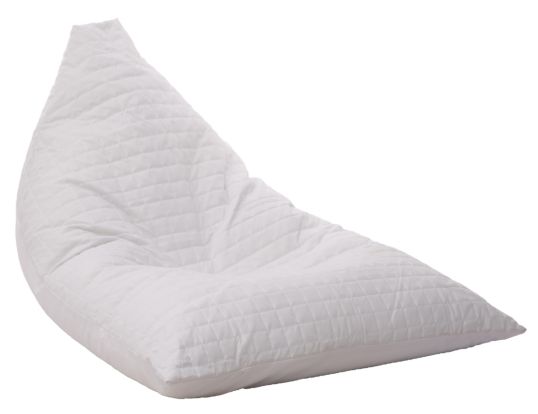 PUFF PYRAMID TESSUTO (LAVABILE) BIANCO CM 135X118X82