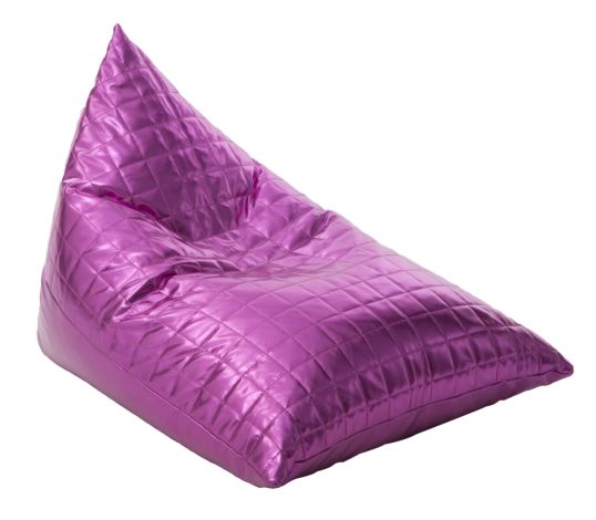 PUFF PYRAMID ECOPELLE VIOLA CM 70X88X58*******
