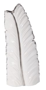 VASO CERAMICA LEAF CM 18X9X45
