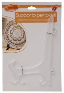 SUPPORTO PIATTI GRANDE TRASPARENTE MIN 12