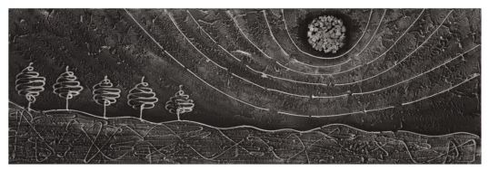 DIPINTO SU TELA SILVER VIEW -B- CM 50X3X150