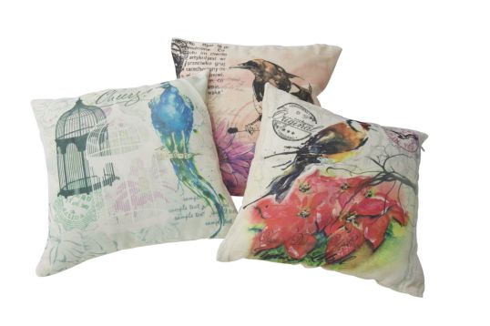 FODERA CUSCINO BIRD CM 40X40 MIN 6 ASS