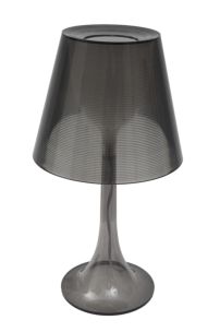 PARALUME DA TAVOLO CONE METACRILATO GRIGIO Ø CM 33X43