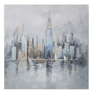 DIPINTO SU TELA CITIES CM 80X3X80
