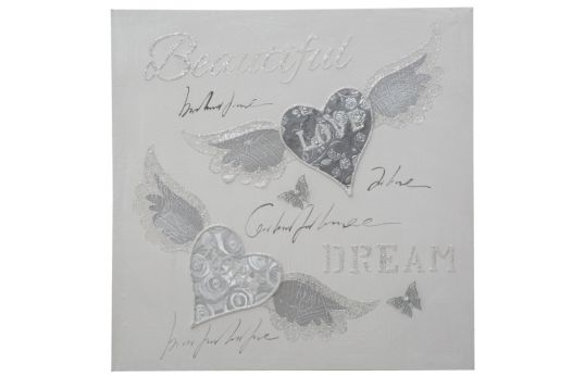 DIPINTO SU TELA WINGS CM 60X2,5X60