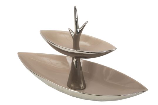 S/TASCHE FOUNTAIN ARGENTO CM 33,5X13,5X25