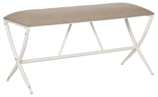 PANCA SARAJEVO IN FERRO CM 100X37,5X50 (FERRO BATTUTO, LAVORATO A MANO)