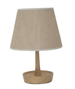 LAMPADA DA TAVOLO C/SVUOTATASCHE -B- IN LEGNO Ø CM 25X49