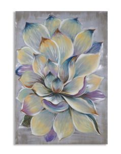 DIPINTO SU METALLO FLOWER -D- CM 70X3,5X100