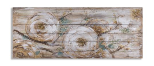 DIPINTO SU LEGNO GARDENER CM 150X4X60